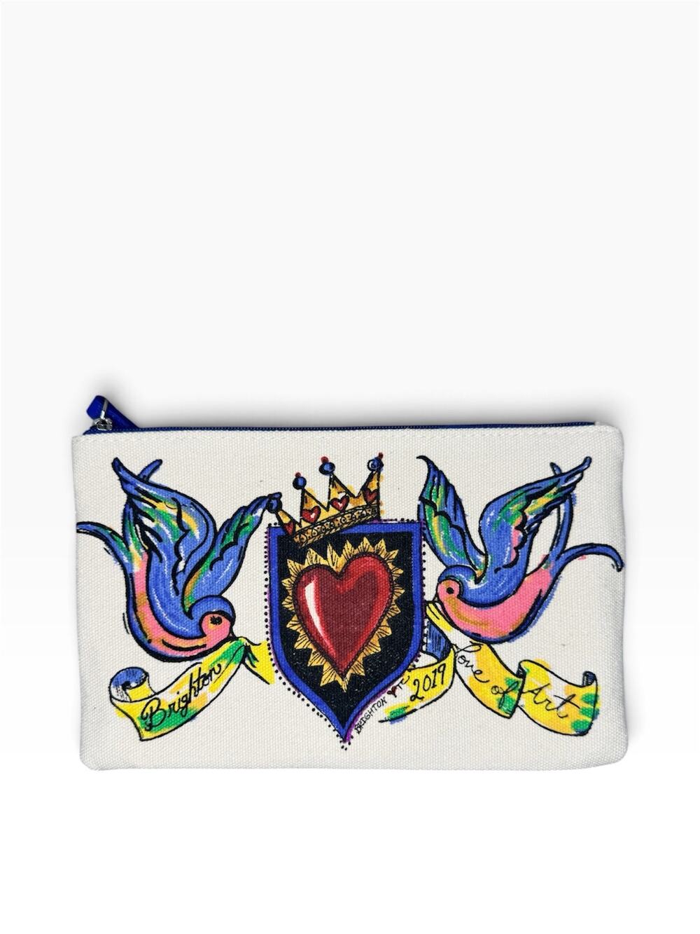 Brighton 2019 Love of Art Canvas Zippered Pouch